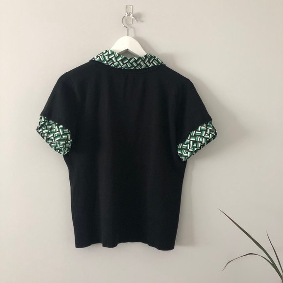 Ann Taylor LOFT Short Sleeve Black Sweater - Picture 4 of 9